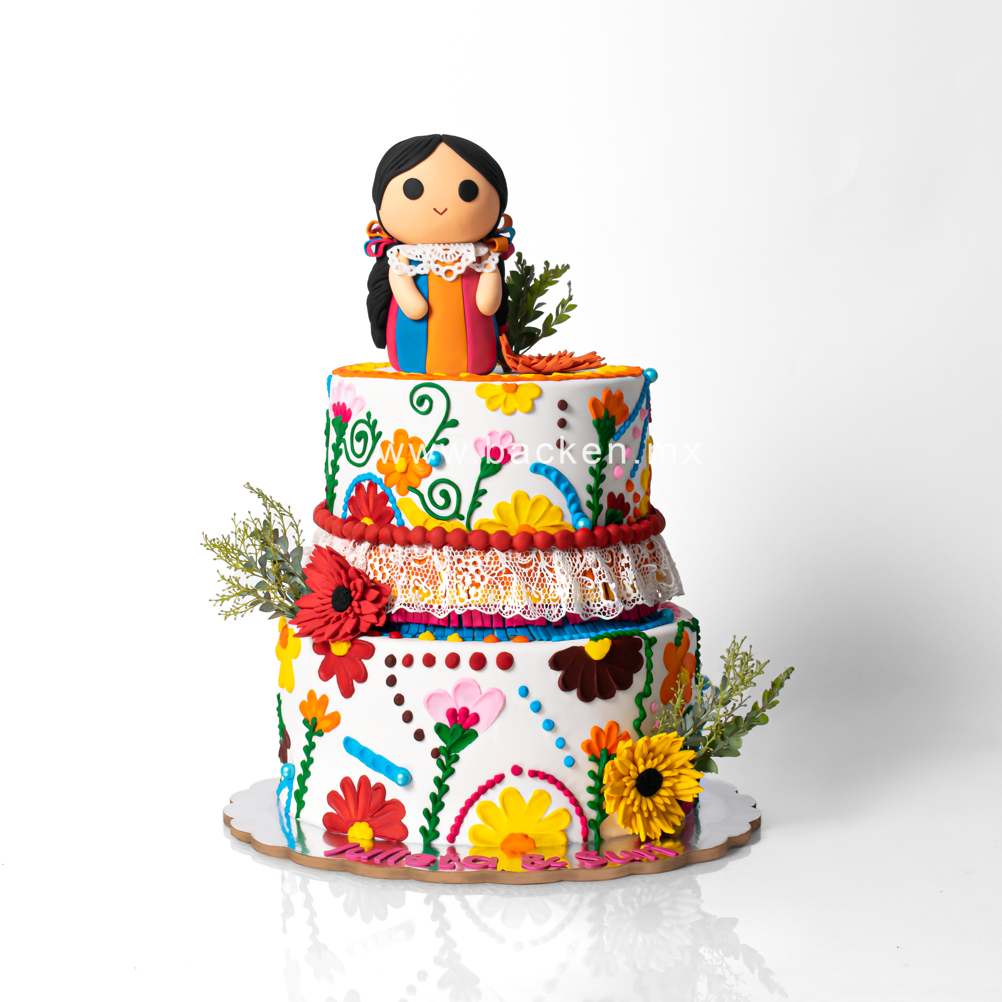 Pastel de Fondant Mexicano 2 Pasteles de Fondant en Guadalajara