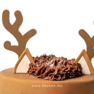 pastel de reno para navidad backen Pasteles Navideños
